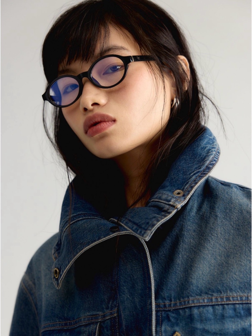 Free People Black Oval Blue Light Glasses - New With Tags!